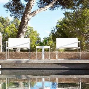 Butaca Flat Textil de Gandia Blasco. Butacas de aluminio para exterior.