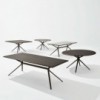 Mesa rectangular Gres Moai de Fast de exterior con diseño moderno y elegante.