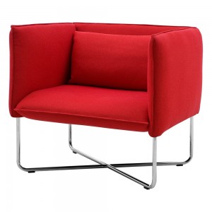 Butaca cómoda Groove para salón de Softline. Muebles de diseño nórdico.