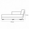 Chaise Longue cama moderna y cómoda Lounge para salón. Sofá cama de diseño.