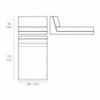 Chaiselongue Pixel exterior diseño de Ramón Esteve | Sofá exterior Vondom
