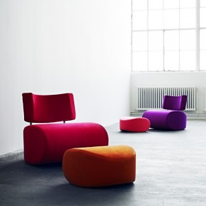 Mecedora moderna Apollo escultural para dormitorio juvenil de Softline.