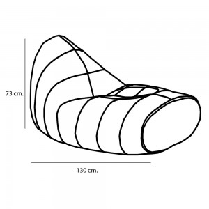 Pouf estilo saco cómodo Sitt para dormitorio de Softline. Poufs de diseño.
