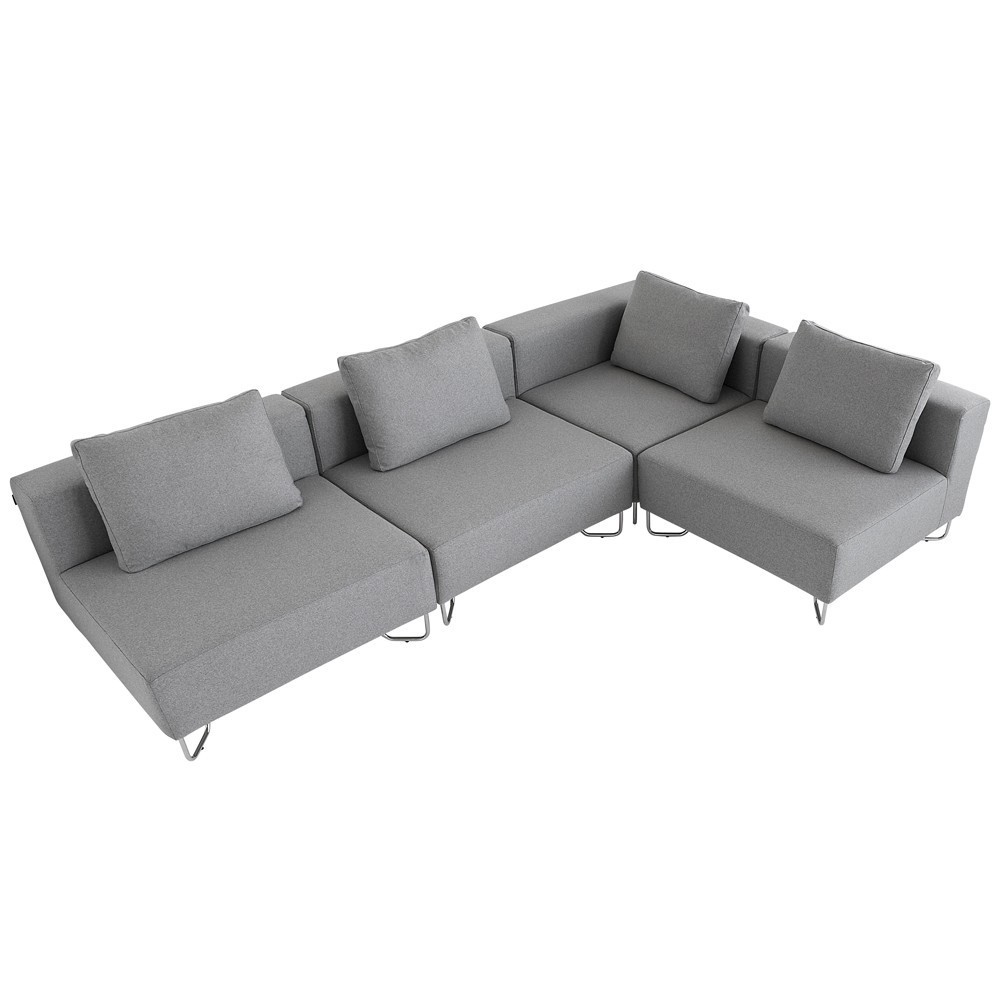 Sofá modular Lotus para salón de Softline. Sofás modulares de diseño nórdico.