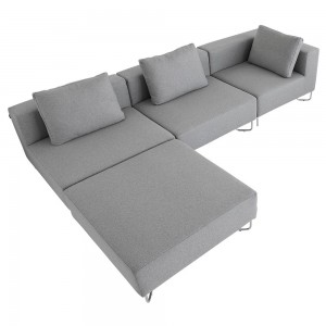 Sofá modular Lotus para salón de Softline. Sofás modulares de diseño nórdico.
