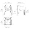 Silla con brazos diseño de KArim Rashid para Vondom.