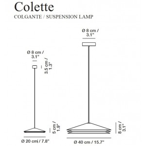 Lámpara colgante Colette de Carpyen. Tienda online lamparas comedor.