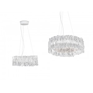 Lámpara Accordéon Suspension de Slamp. Elegante diseño de Marc Sadler.