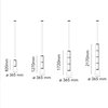 Lámpara suspensión cristal Noctambule Low Cylinders and Cone de Flos