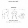 Silla AAC 127 tapizado Soft de Hay. Silla tapizada soft.