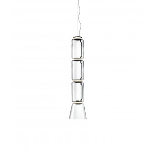Lámpara suspensión cristal Noctambule Low Cylinders and Cone de Flos