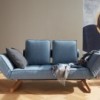 Sofá cama individual Ghia Wood de diseño para oficina de Innovation Living.