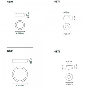 Lámpara techo Duo de Vibia. Diseño de iluminación original para el hogar.