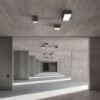 Lámpara minimalista de techo Structural de Vibia. Luminarias modernas.
