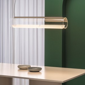 Lámpara suspensión horizontal Guise de Vibia. Tienda online lamparas modernas.
