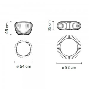 Lámpara suelo Meridiano de Vibia. Diseño moderno de iluminación exterior.
