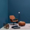 Pouf Buddy de Pedrali. Poufs tapizados de diseño. Poufs modernos para salón.