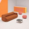 Pouf Buddy de Pedrali. Poufs tapizados de diseño. Poufs modernos para salón.