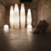 Lámpara de pie para interior Cactus Gold Slamp. Diseño moderno italiano.