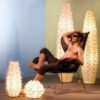 Lámpara de pie para interior Cactus Gold Slamp. Diseño moderno italiano.