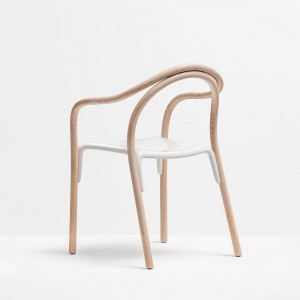 Sillón Soul 3745/3747 de Pedrali. Sillones de diseño moderno. Sillones de madera.
