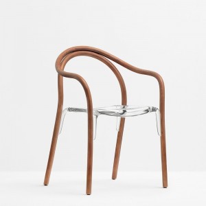 Sillón Soul 3745/3747 de Pedrali. Sillones de diseño moderno. Sillones de madera.