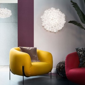 Aplique/Plafón Clizia large de Slamp. Diseño único moderno e italiano.