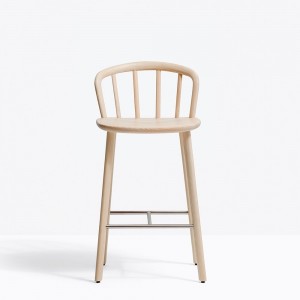 Taburete Nym 2838/2839 de Pedrali. Taburetes de diseño. Taburetes de madera.