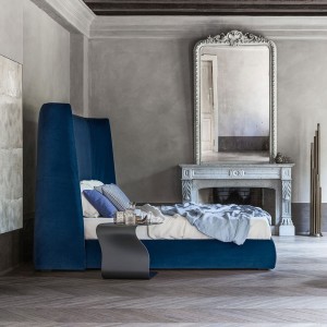 Cama Basket alto de Bonaldo. Mobiliario de diseño ideal para dormitorios.