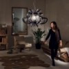 Lámpara colgante diseño moderno y lujuso Medusa de Slamp con  56 cristales Swarovski