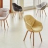 Silla AAC 123 tapizado soft de Hay. Silla nórdica tapizada.