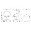 Silla AAC 153 tapizada de Hay. Diseño para oficinas y escritorios.