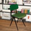 Silla Result asiento tapizado Hay. Silla nórdica tapizada. Sillas de diseño.