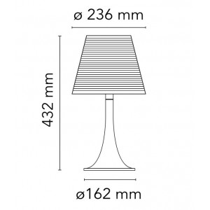 Lámpara con difusor Miss K de Flos Iluminación. Lámparas de diseño.