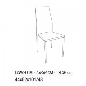 Silla Renee de Ingenia. Sillas tapizadas en ecopiel. Sillas para comedor.