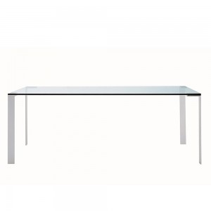 Mesa Liko Glass 404 fija de Desalto. Mesas de cristal de diseño italiano.