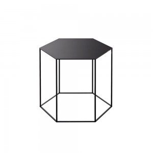 Mesita Auxiliar Hexagon para salón de Desalto. Mesa de diseño italiano.