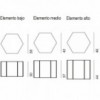 Mesita Auxiliar Hexagon para salón de Desalto. Mesa de diseño italiano.