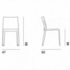 Silla Riga de Desalto. Silla apilable de diseño moderno con calidad italiana.