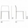 Silla Nara de Desalto. Muebles de diseño italiano. Sillas y taburetes.