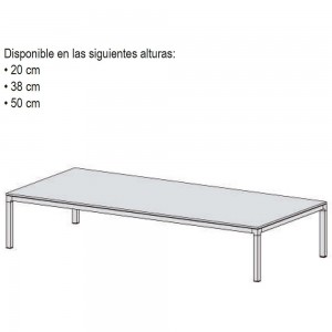 Mesa Centro Helsinki 30 Cristal Desalto. Mesa auxiliar de diseño para salón.