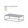 Mesa Centro Helsinki 15 Desalto. Mesa auxiliar para salón de diseño italiano.