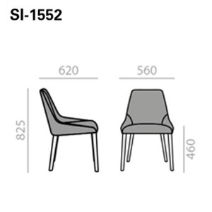 Silla Alya SI1552 tapizada de Andreu World. Diseños para interiores.