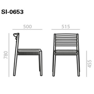 Silla Lake SI-0653 Andreu World. Diseño contemporáneo para interior.