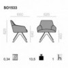 Sillón Alya SO-1533 de Andreu World. Diseños modernos para contract.