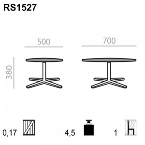 Cómodo Reposapies diseño Alya RS-1527 de Andreu World para interiores