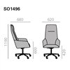 Ejecutivo asiento tapizado Alya SO-1496 con respaldo alto de Andreu World.