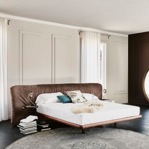 Cama Marlon de Cattelan Italia. Mobiliario de diseño. Camas de dos plazas.
