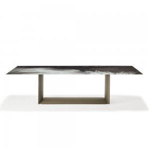 Mesa Dragon CrystalArt de Cattelan Italia. Mesa de comedor. Mesas de cristal.