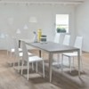 Mesa Dom Extensible Cristal de Ingenia. Mesas extensibles de comedor de diseño.
